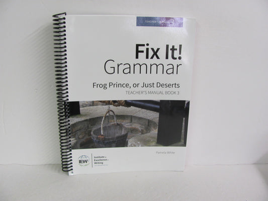 Fix It Grammar Frog Prince IEW Teacher Manual  Pre-Owned Creative Writing Books