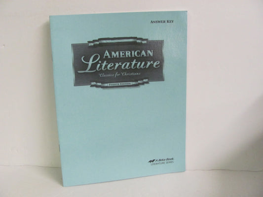 American Literature Abeka Answer Key  Pre-Owned 11th Grade Reading Textbooks