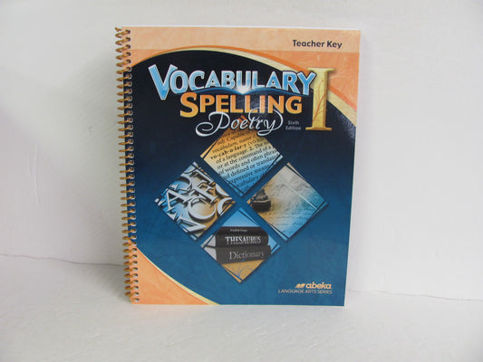 Vocabulary Spelling Poetry I Abeka 7th Grade Spelling/Vocabulary Books