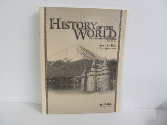 History of the World Abeka Answer Key  Pre-Owned 7th Grade History Textbooks