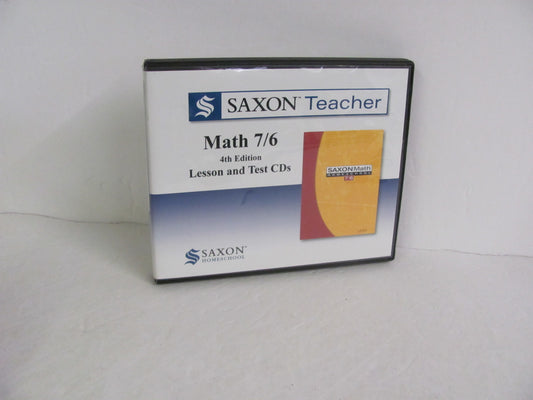 Math 76 Saxon Teacher CD-Rom  Pre-Owned 6th Grade Mathematics Textbooks