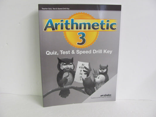 Arithmetic 3 Abeka Quiz/Test Key  Pre-Owned 3rd Grade Mathematics Textbooks