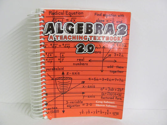 Algebra 2  2.0 Teaching Textbook Student Book Pre-Owned Mathematics Textbooks