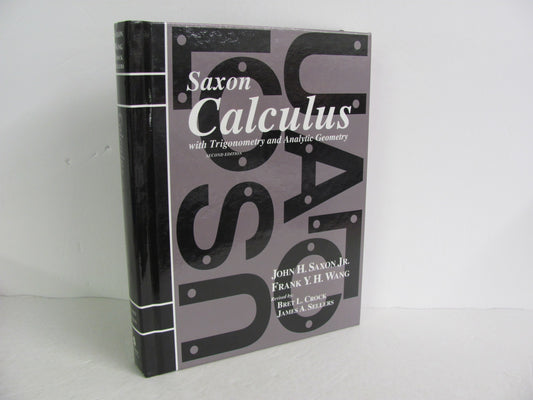 Calculus Saxon Student Book Pre-Owned Saxon High School Mathematics Textbooks