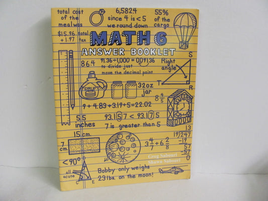 Math 6 Teaching Textbook Answer Key  Pre-Owned 6th Grade Mathematics Textbooks