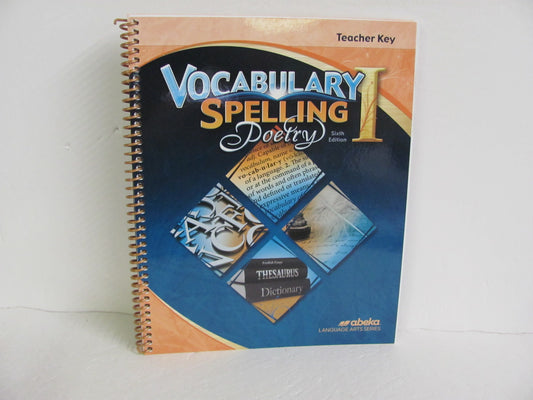 Vocabulary Spelling Poetry I Abeka 7th Grade Spelling/Vocabulary Books