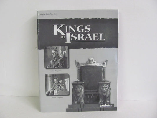 Kings of Israel Abeka Quiz/Test Key  Pre-Owned 9th Grade Bible Textbooks