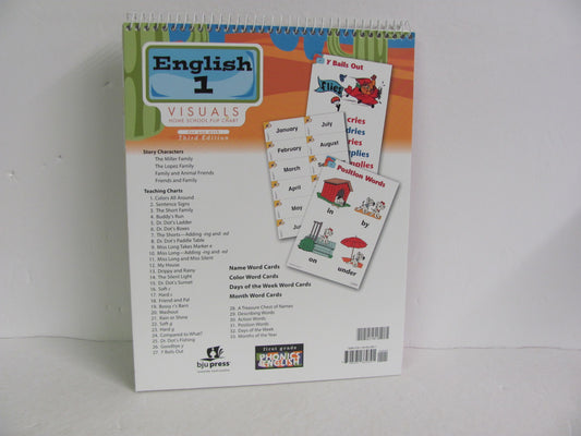 English 1 Visuals BJU Press Chart  Pre-Owned 1st Grade Language Textbooks