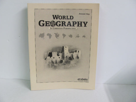 World Geography Abeka Answer Key  Pre-Owned 9th Grade History Textbooks