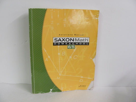 Math 65 Saxon Solution Key Pre-Owned 5th Grade Mathematics Textbooks