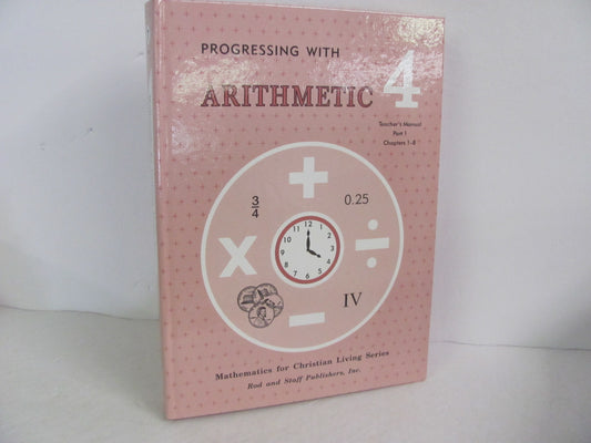 Arithmetic 4 Rod & Staff Teacher Manual  Pre-Owned Mathematics Textbooks