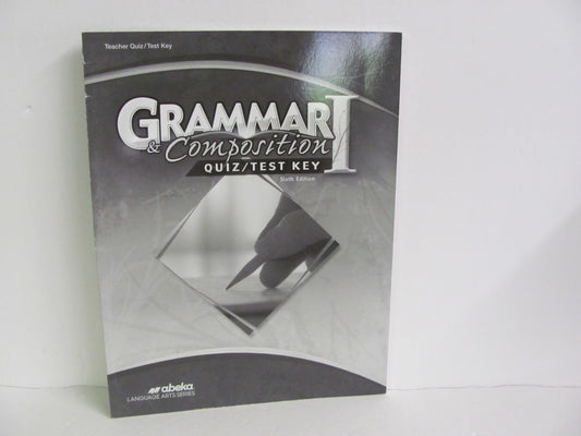 Grammar & Composition II Abeka Quiz/Test Key  Pre-Owned Language Textbooks