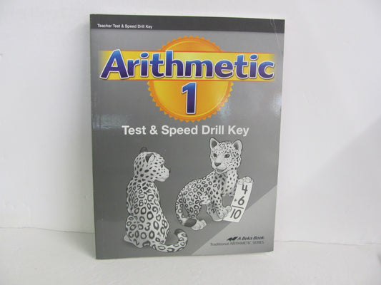 Arithmetic 1 Abeka Test Key Pre-Owned 1st Grade Mathematics Textbooks