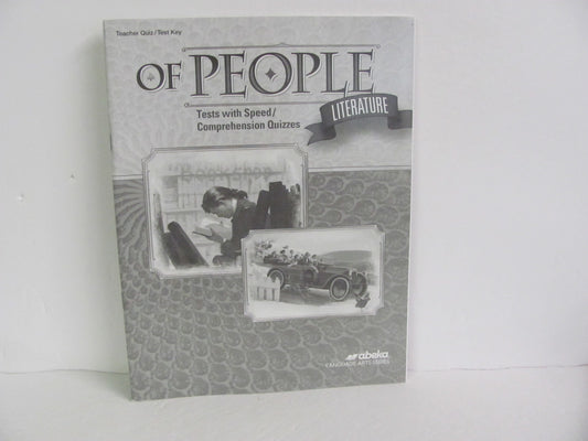 Of People Literature Abeka Quiz/Test Key  Pre-Owned 7th Grade Reading Textbooks