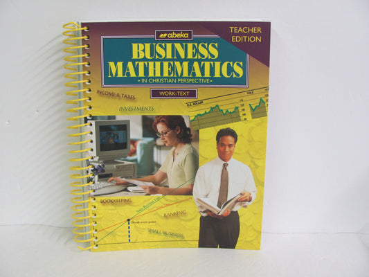 Business Mathematics Abeka Teacher Edition  Pre-Owned Mathematics Textbooks