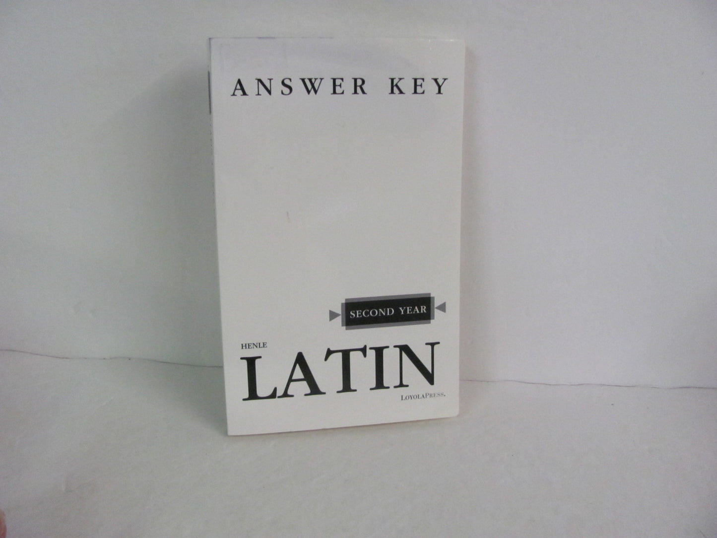 Henle Second Year Loyola Press Answer Key  Pre-Owned Latin Books