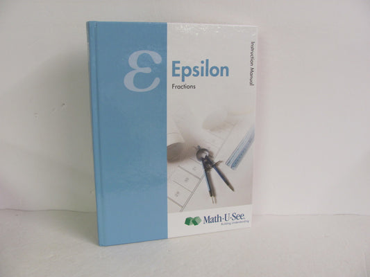 Epsilon Math U See Instruction Manual  Pre-Owned Demme Mathematics Textbooks