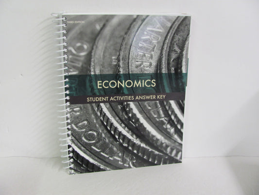 Economics BJU Press Activity Key Pre-Owned 12th Grade History Textbooks