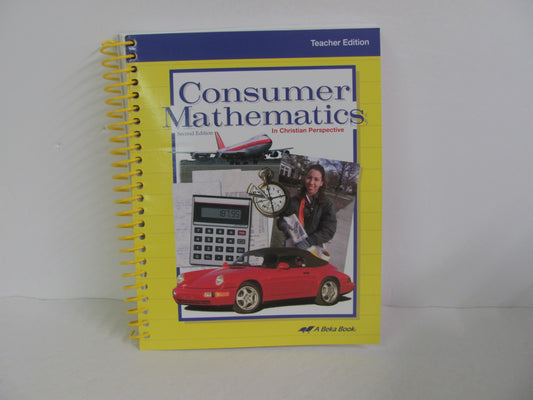 Consumer Mathematics Abeka Teacher Edition  Pre-Owned Mathematics Textbooks