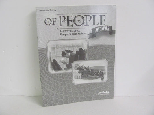 Of People Literature Abeka Quiz/Test Key  Pre-Owned 8th Grade Reading Textbooks