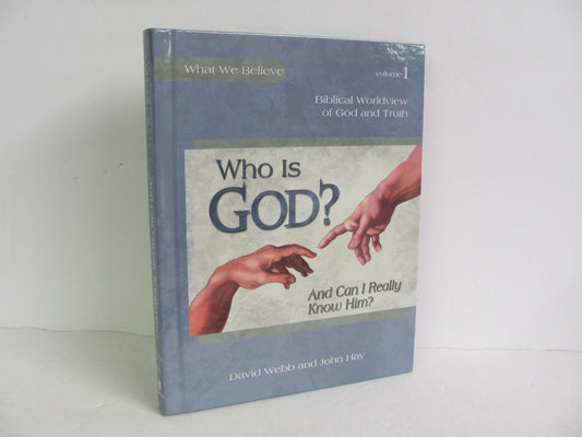 Who Is God? Volume 1 Apologia Student Book Pre-Owned Webb Bible Textbooks