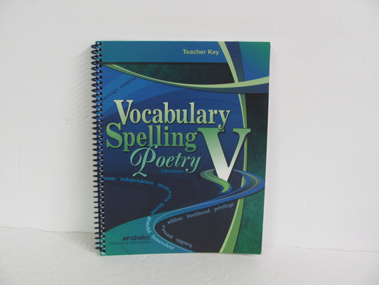 Vocabulary Spelling Poetry V Abeka 11th Grade Spelling/Vocabulary Books