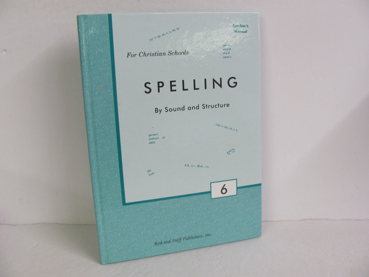 Spelling Rod & Staff Teacher Manual  Pre-Owned Spelling/Vocabulary Books