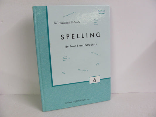 Spelling Rod & Staff Teacher Manual  Pre-Owned Spelling/Vocabulary Books