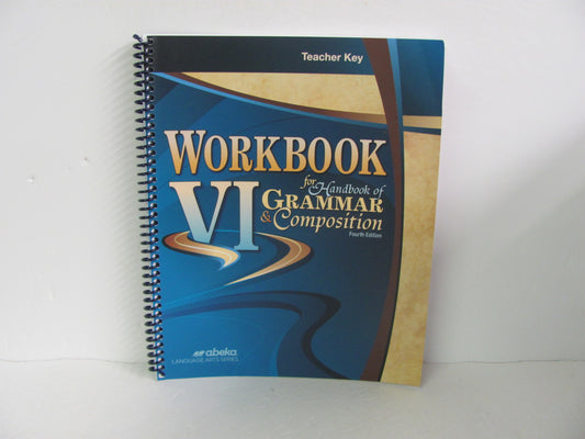 Workbook VI Abeka Teacher Key  Pre-Owned 12th Grade Language Textbooks