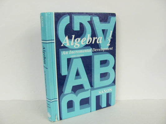 Algebra 1/2 Saxon Student Book Used 8th Grade Mathematics Textbooks