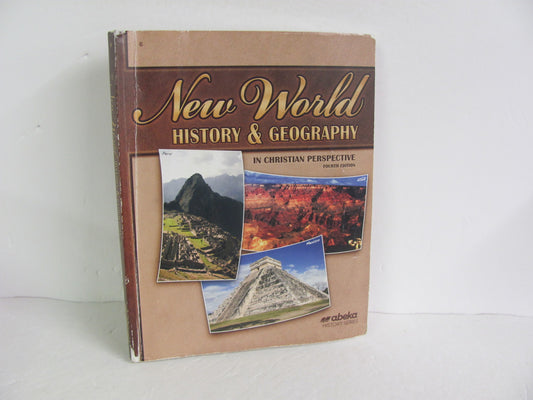 New World History Abeka Student Book Pre-Owned 6th Grade History Textbooks