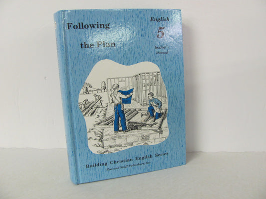 Following the Plan Rod & Staff Teacher Manual  Pre-Owned Language Textbooks