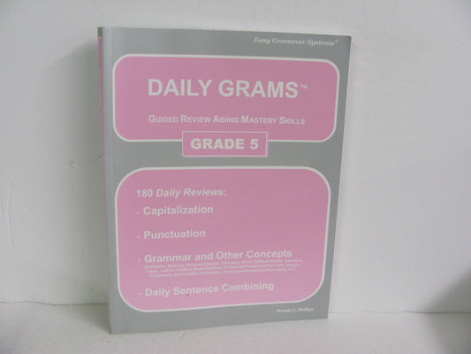 Daily Grams Easy Grammar Student Book Pre-Owned Phillips Language Textbooks