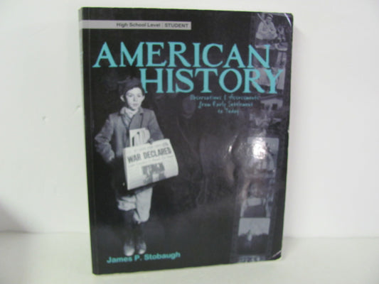 American History Master Books Student Book Pre-Owned Stobaugh History Textbooks