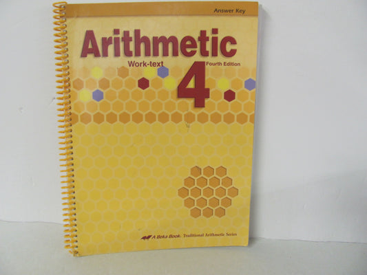 Arithmetic 4 Abeka Answer Key  Pre-Owned 4th Grade Mathematics Textbooks