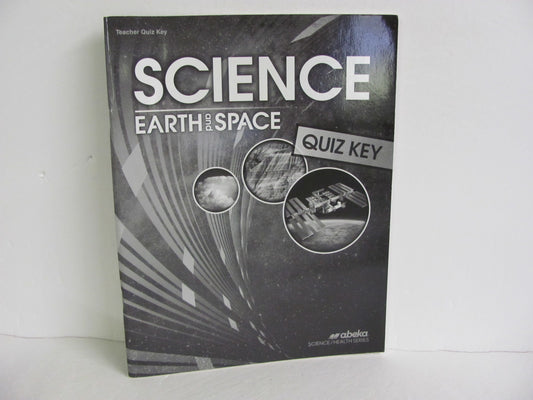 Earth and Space Abeka Quiz Key Pre-Owned 8th Grade Science Textbooks