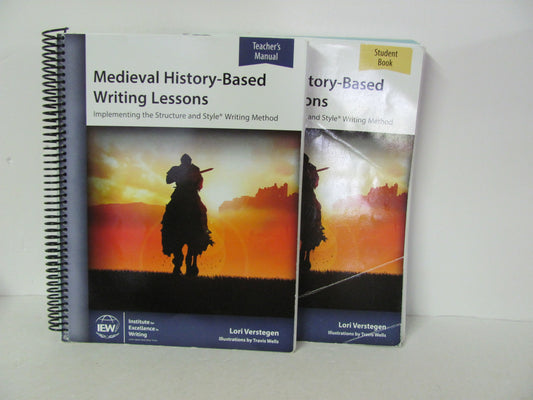 Medieval History Based Writing IEW Set  Used Verstegen Creative Writing Books