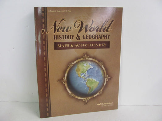 New World History Maps B Abeka Activity Key Pre-Owned History Textbooks