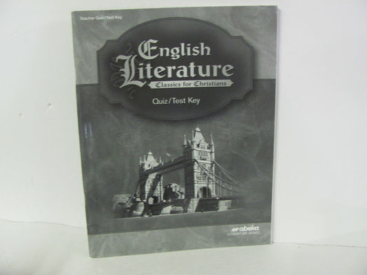 English Literature Abeka Quiz/Test Key  Pre-Owned 12th Grade Reading Textbooks