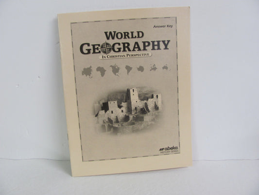 World Geography Abeka Answer Key  Pre-Owned 9th Grade History Textbooks