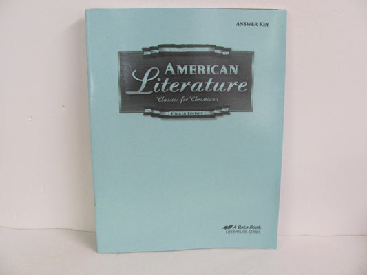 American Literature Abeka Answer Key  Pre-Owned 11th Grade Reading Textbooks