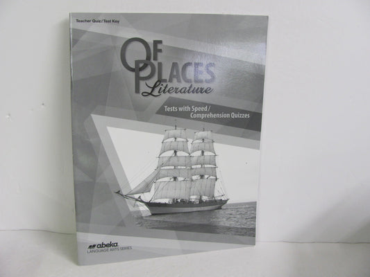 Of Places Literature Abeka Quiz/Test Key  Pre-Owned 8th Grade Reading Textbooks