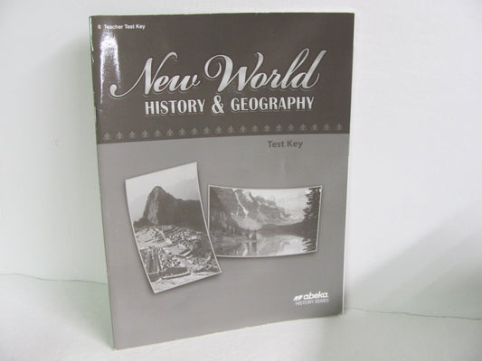 New World History Abeka Test Key Pre-Owned 6th Grade History Textbooks