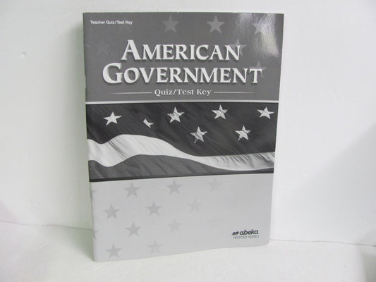 American Government Abeka Quiz/Test Key  Pre-Owned 12th Grade History Textbooks