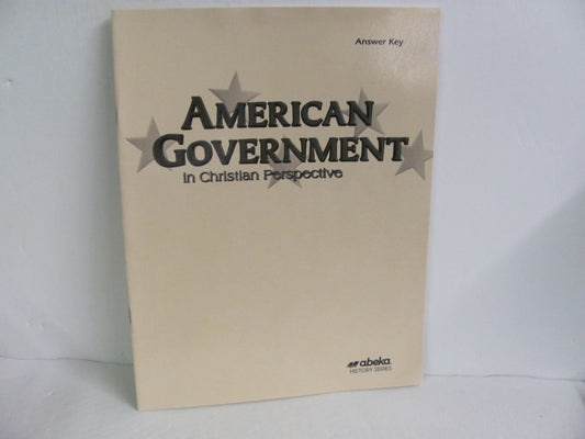 American Government Abeka Answer Key  Pre-Owned 12th Grade History Textbooks