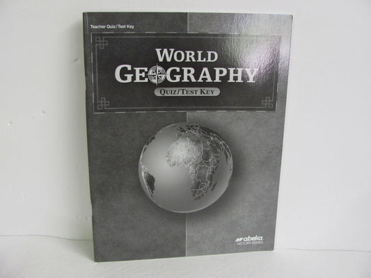 World Geography Abeka Quiz/Test Key  Pre-Owned 9th Grade History Textbooks