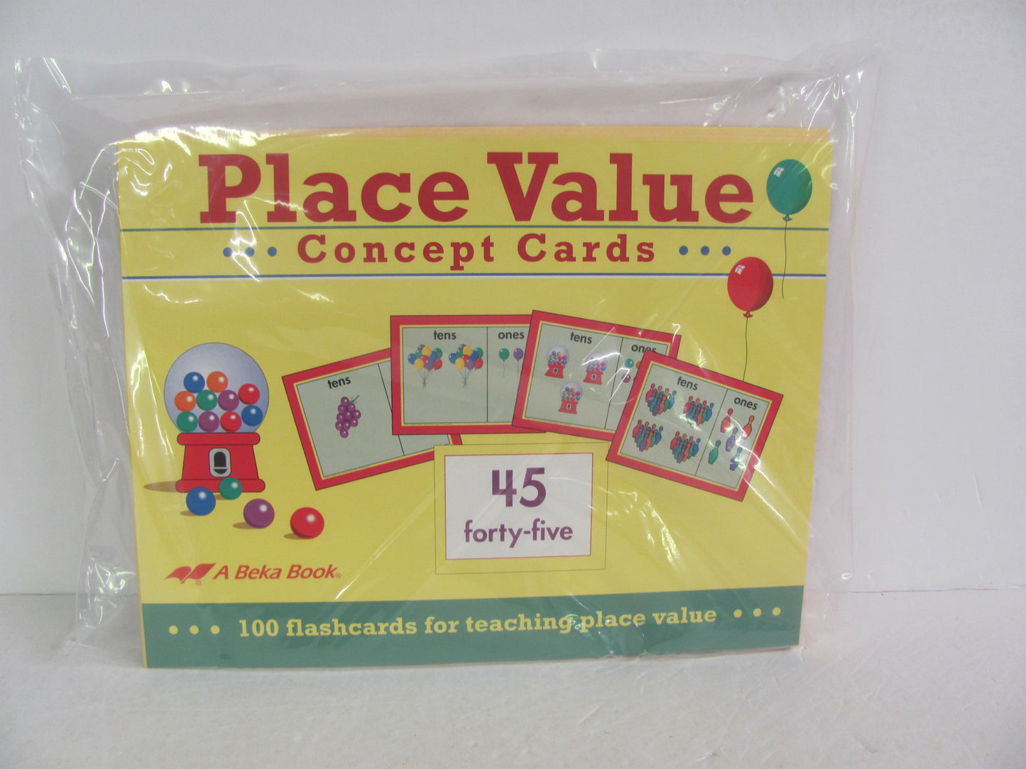 Place Value Concept Cards Abeka Set  Pre-Owned Mathematics Textbooks