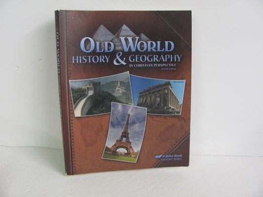 Old World History & Geography Abeka Student Book Pre-Owned History Textbooks