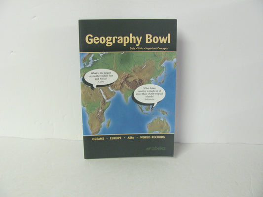 Geography Bowl Abeka Student Book Pre-Owned Middle School History Textbooks