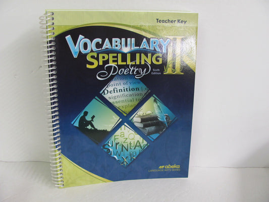 Vocabulary Spelling Poetry II Abeka 8th Grade Spelling/Vocabulary Books